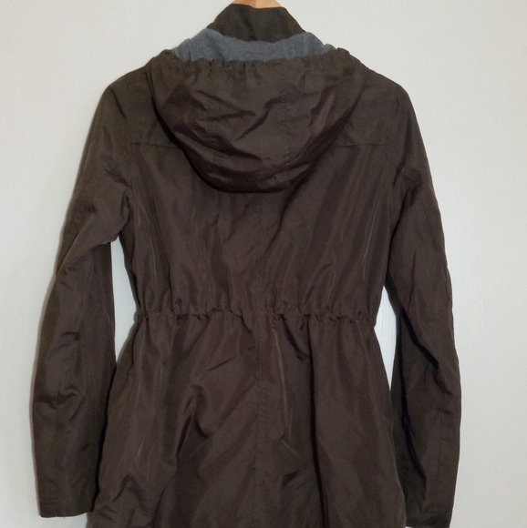 Merona olive green utility jacket with jersey lining and hood - Picture 7 of 13